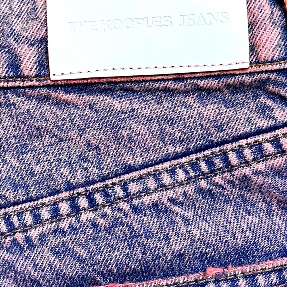 NWT The Kooples ReVamped Originally Acid Washed Nelly Jeans now Pink Wash. 27 - Picture 13 of 14